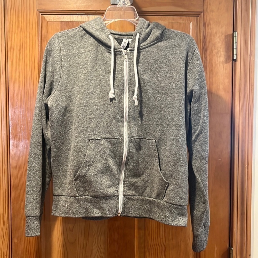 Divided H&M basic gray zip up hoodie size medium.